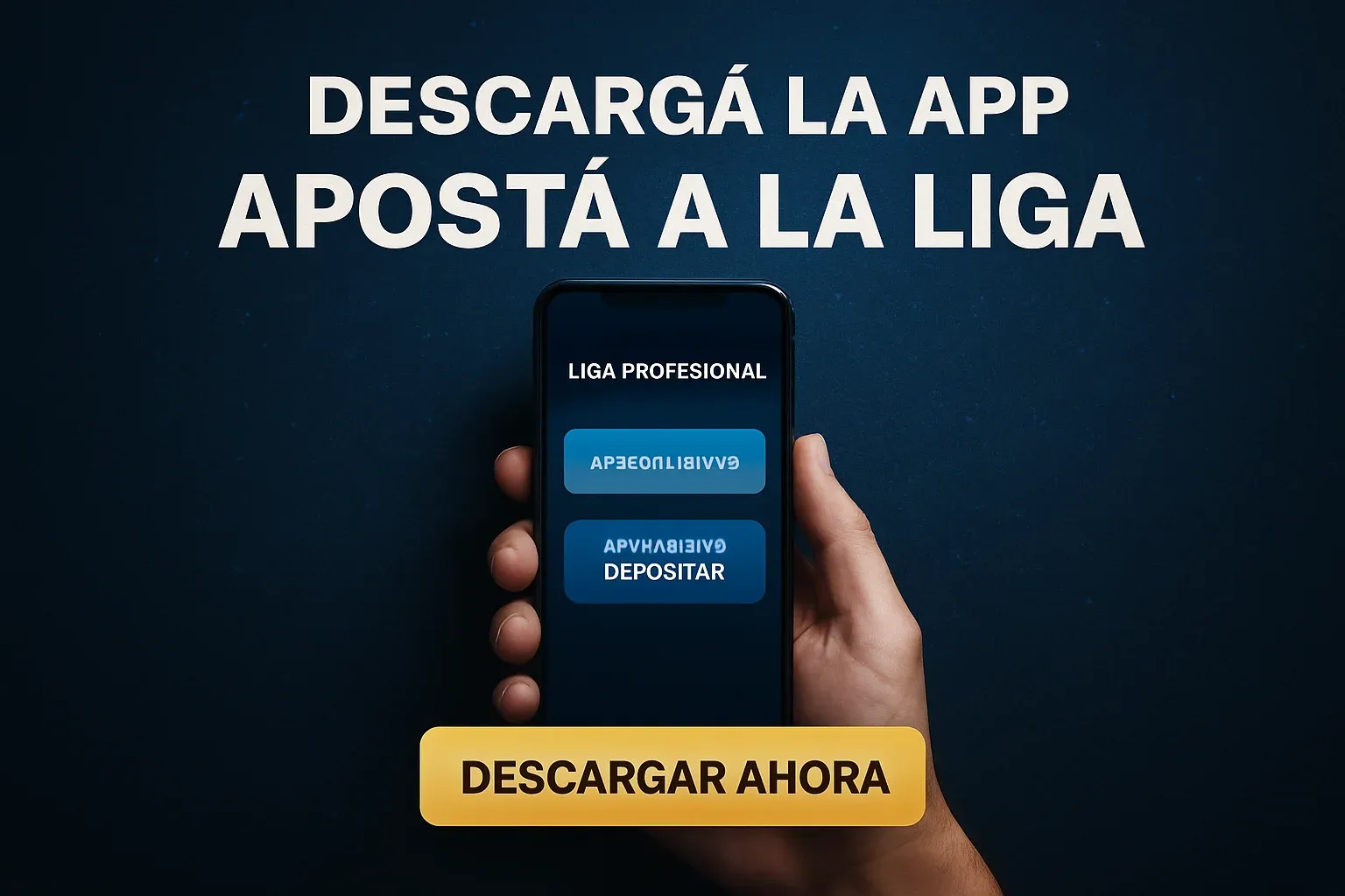 Banner de apuestas a la Liga con app Android y botón descargar